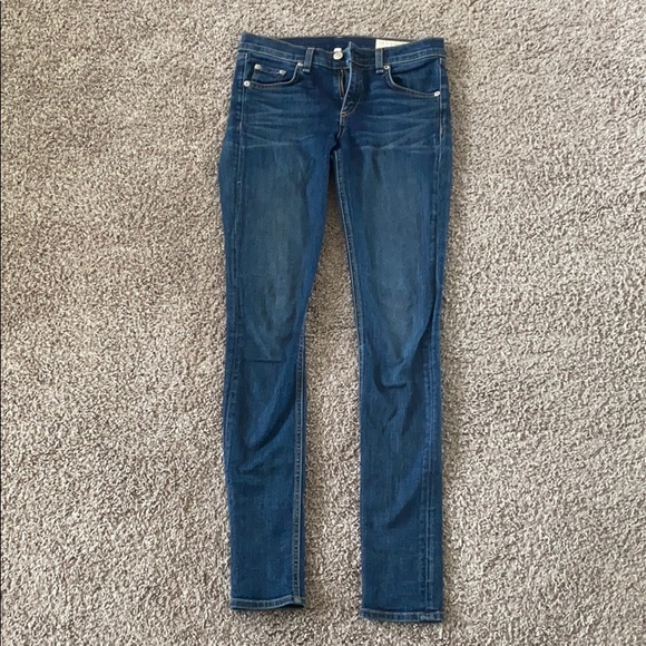 Rag & Bone Classic Blue Denim Skinny Jeans - Picture 1 of 4